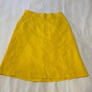 Ann Taylor Vibrant Yellow A-Line Skirt